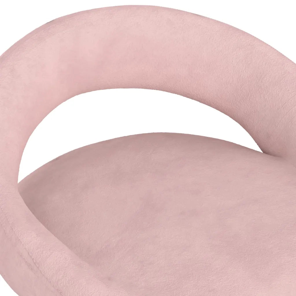 vidaXL Sgabelli da Bar 2 pz Rosa in Velluto