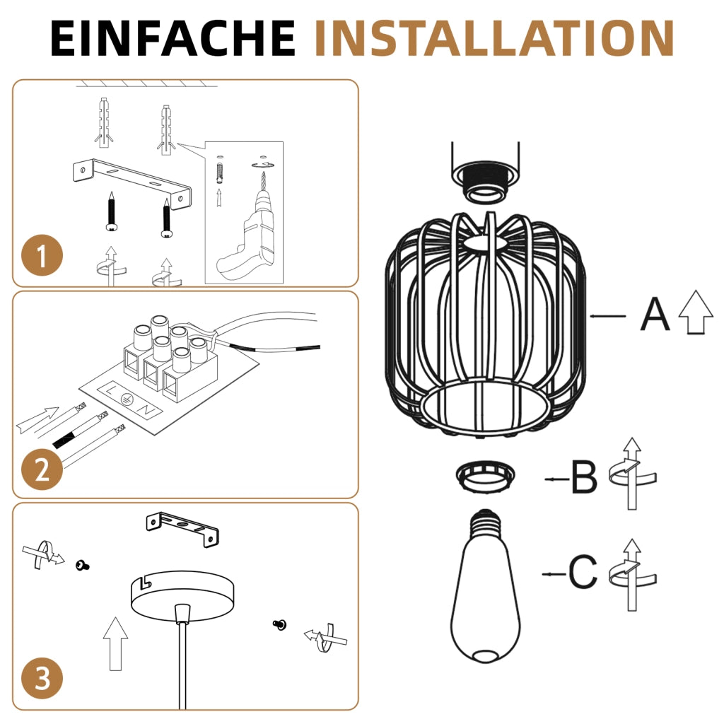 ZMH Lampada a Sospensione 1 Luce Bianco Legno E27 Moderna per Soggiorno Cucina Isola Corridoio Senza Lampadina