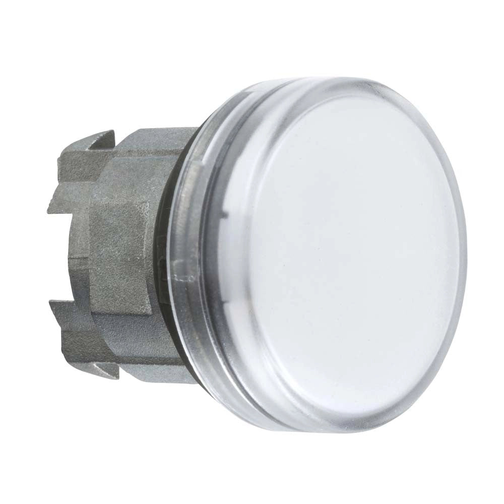 Testa lampada spia 22 gemme lisce bianche led Schneider