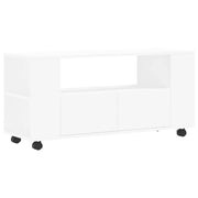 Mobile Porta TV-Credenza TV Bianco 102x34,5x43 cm in Legno Multistrato