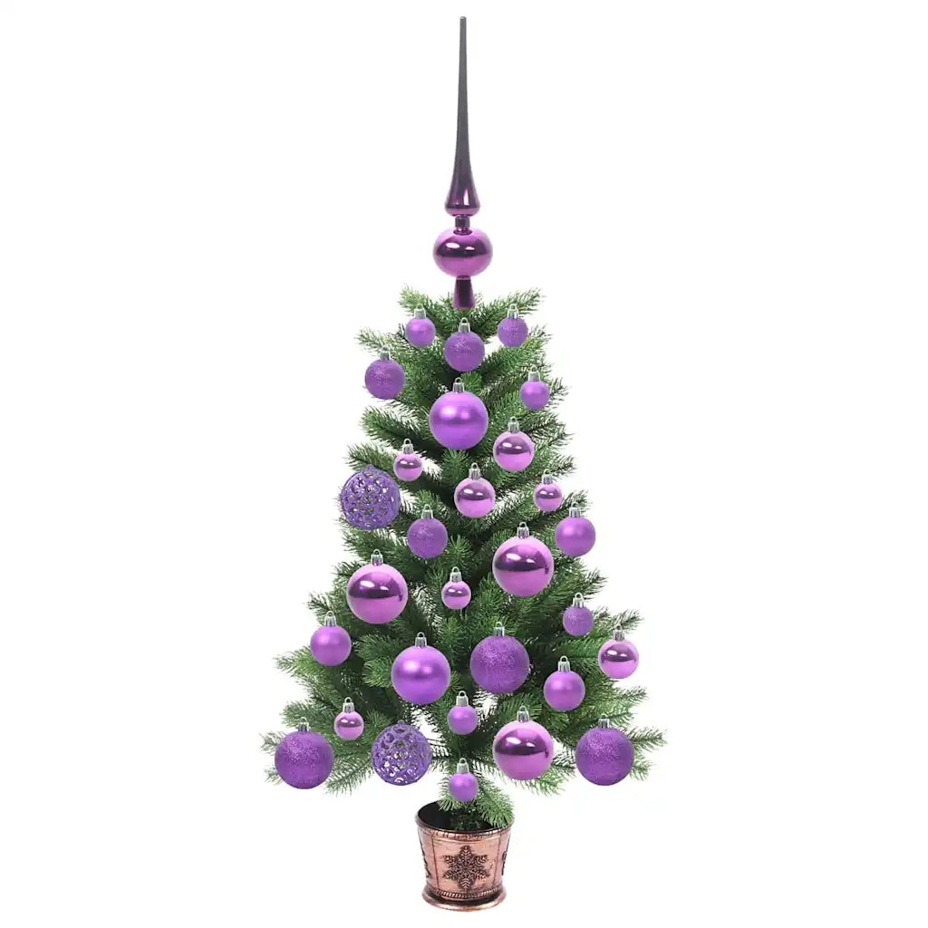 Albero di Natale con 150 LED con supporto Verde 65 cm PE 3396297