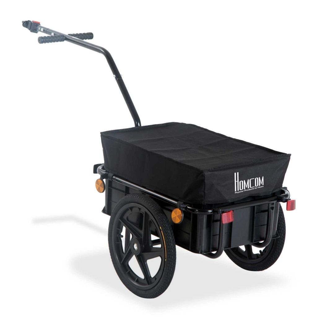 Carrello Bicicletta 40 kg ¨C zephmum ¨C Oxford Nero 144x59x80 cm