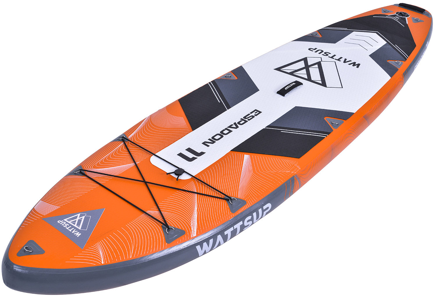 SUP Tavola Gonfiabile 335x81x15 cm con Pagaia Zaino e Accessori Wattsup Espadon Arancione