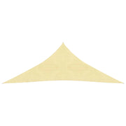 Vela ombreggiante triangolare in HDPE 3,6 x 3,6 x 3,6 m beige 02_0008593