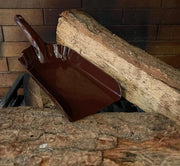 Scopa Metallica per Camini e Barbecues - Scopa per Carbone - Scopa per Asse - Acciaio Smaltato - Nero