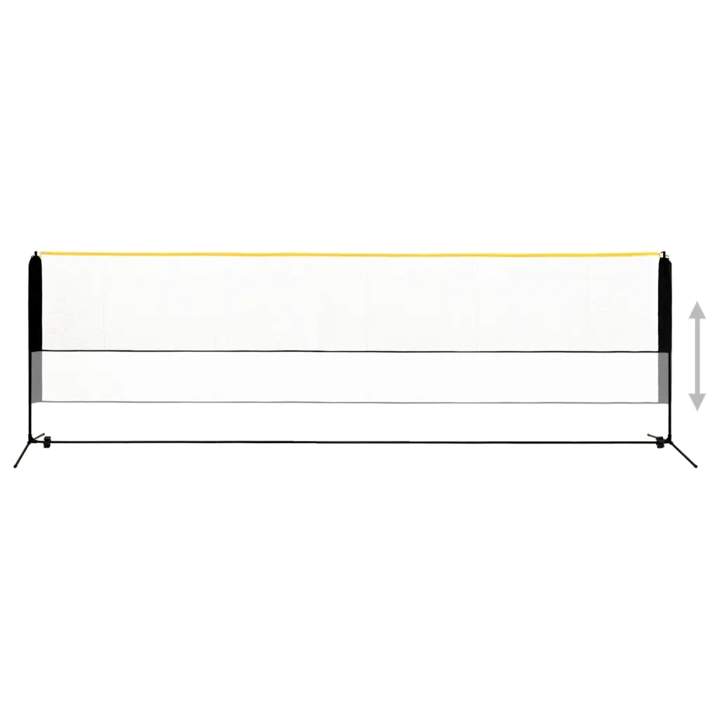 Rete da Badminton Regolabile 500x103x94-158 cm in Metallo 93367