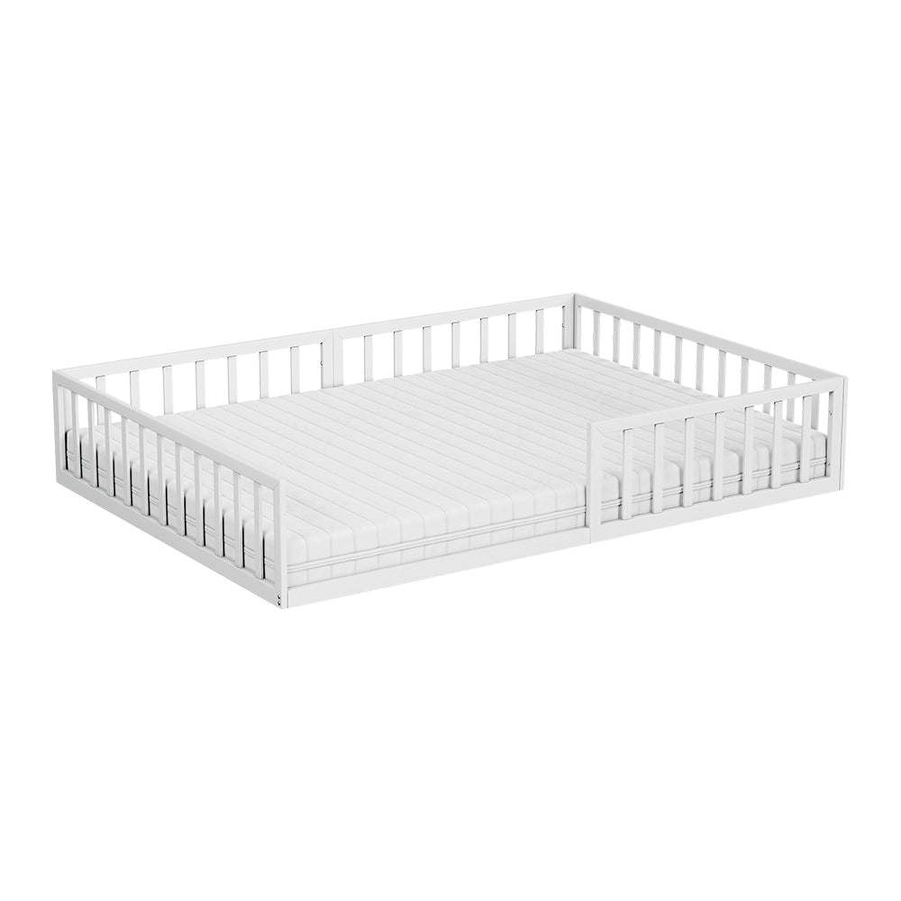 Vitalispa Letto per bambini Bianco 140x200 con materasso