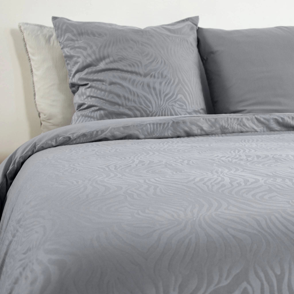 Completo letto in poliestere reversibile stampato zebrato 2 posti