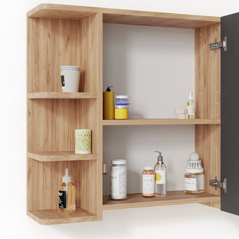 Vicco Specchio contenitore bagno Quercia dorata 79.6 x 64 cm
