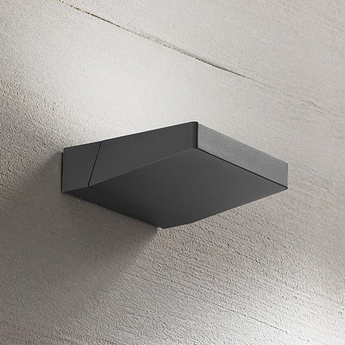 Applique Esterno Moderna Giro Alluminio Antracite Led 14W 3000K Ip54