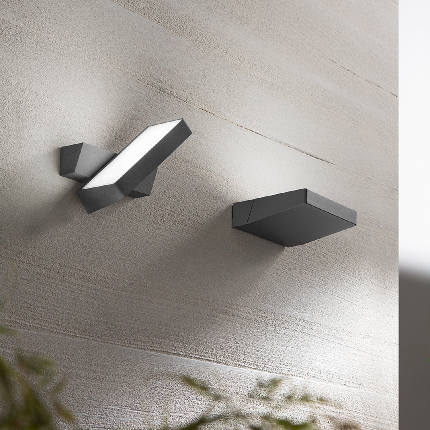 Applique Esterno Moderna Giro Alluminio Antracite Led 14W 3000K Ip54