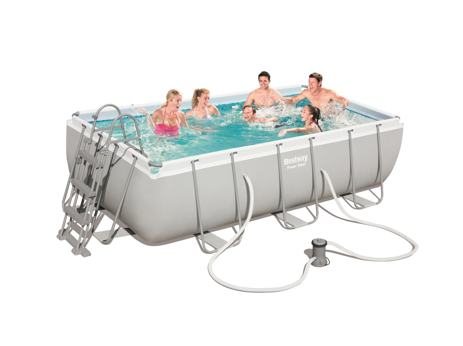 piscina con telaio+pompa 404x201x100h 56441 cod:ferx.8314