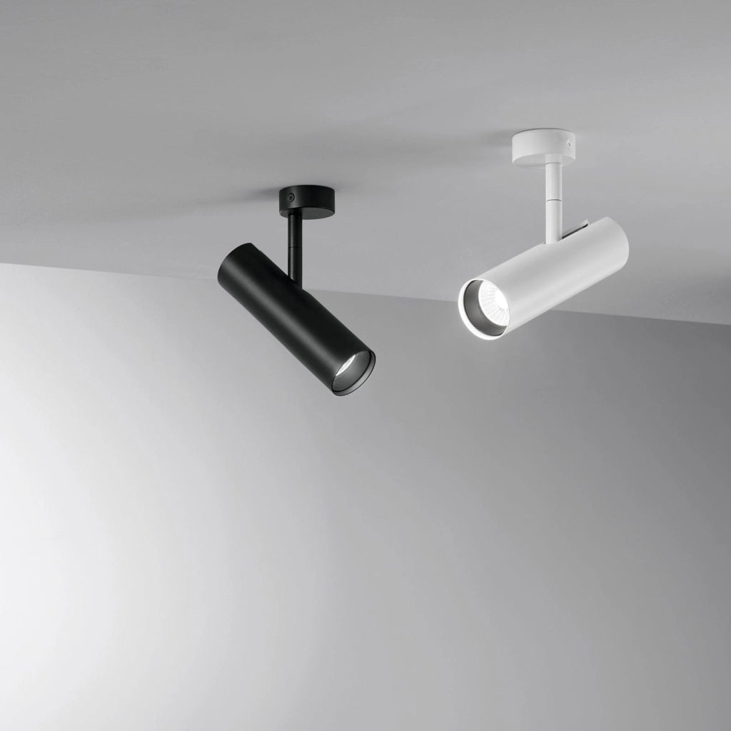 APPLIQUE SPOT ORIENTABILE LED ROCKET NERO 7W 980LM 3000-4000K 5X16CM