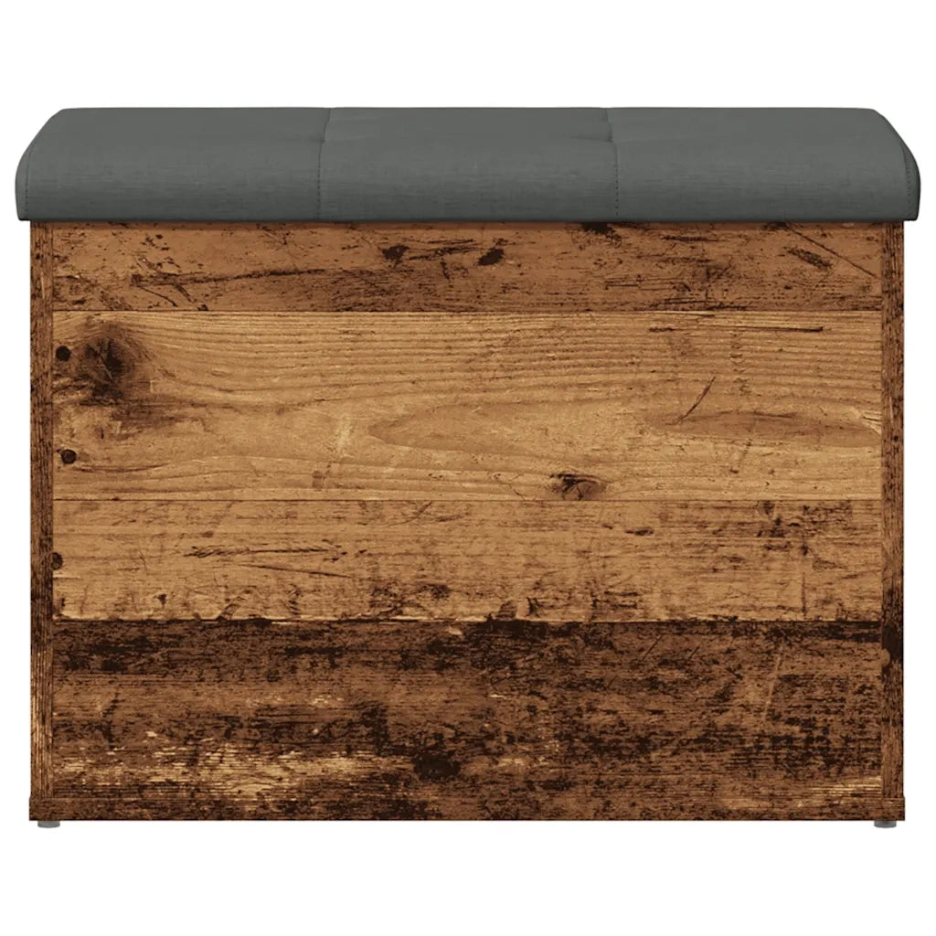 Panca Portaoggetti Legno Antico 62x42x45 cm Legno Multistrato