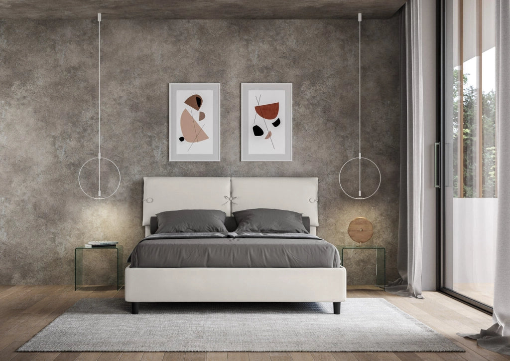Letto Matrimoniale 160x190 cm con Rete Sleeper Bianco