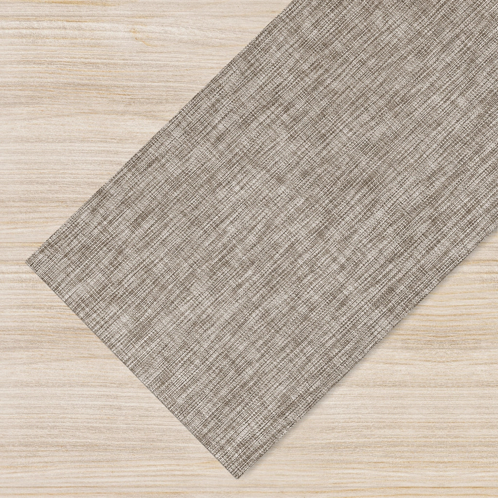 Tappeto Cucina Passatoia Antiscivolo Multiuso Soggiorno Corridoio No Pieghe Tinta Unita Effetto Rattan Intrecciata Lavabile Antimacchia  50x450cm - Donatella Tortora