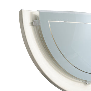 Applique Contemporanea Planet 1 Acciaio Nichel Satinato 1 Luce E27