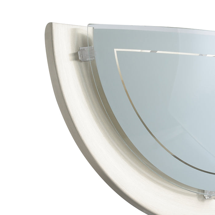 Applique Contemporanea Planet 1 Acciaio Nichel Satinato 1 Luce E27