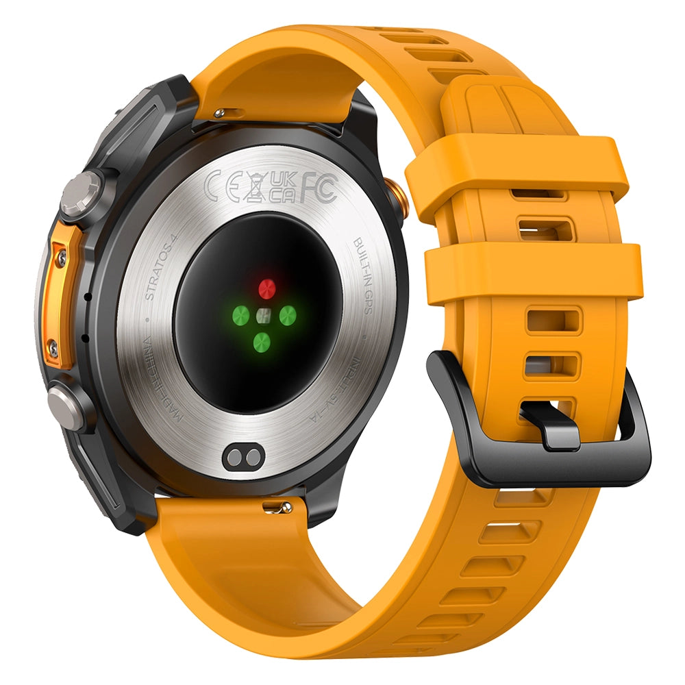 Smartwatch Orologio Intelligente HD-GPS con 6 sistemi satellitari; impermeabile 5 ATM-170 modalità sportive; monitoraggio della salute 24 ore su 24-Giallo