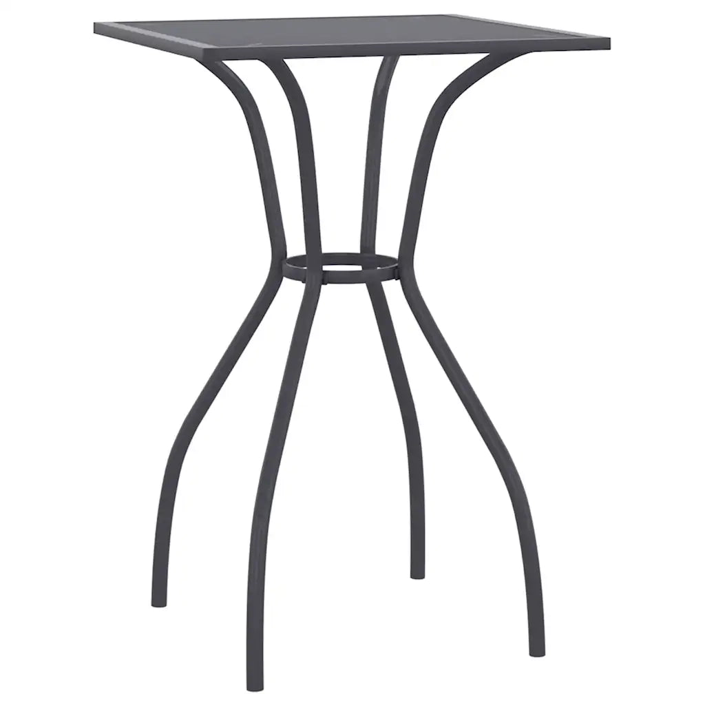 Tavolo da Giardino Antracite 50x50x72 cm Rete d'Acciaiocod mxl 126359