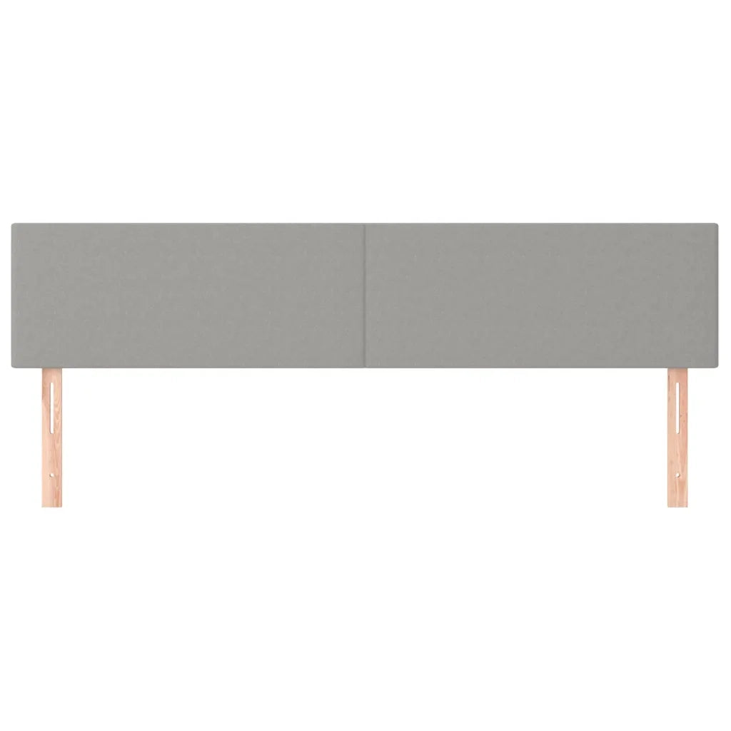 Testiera 2 pz Grigio Chiaro 90x5x78/88 cm in Tessutocod mxl 119469