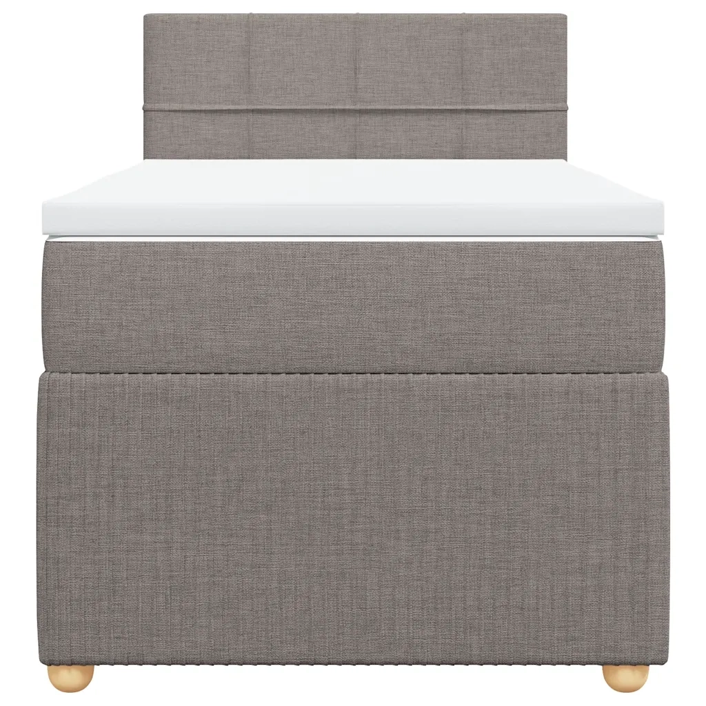 Giroletto a Molle con Materasso Tortora 100x200 cm in Tessuto 3287371