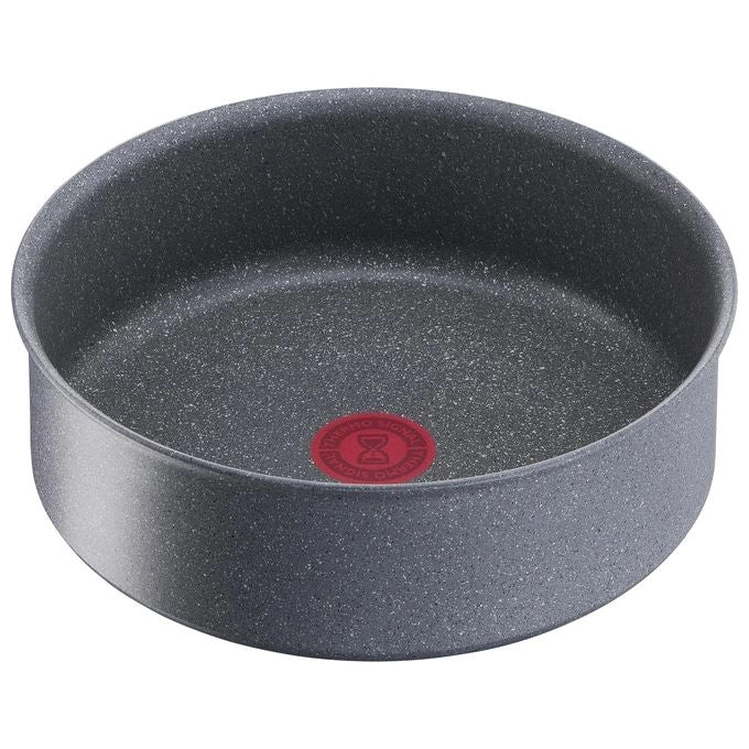 Lagostina 2100127317 Ingenio Mineralis Tegame Antiaderente 24 cm Alluminio Riciclato Manico Amovibile Induzione colore Grigio