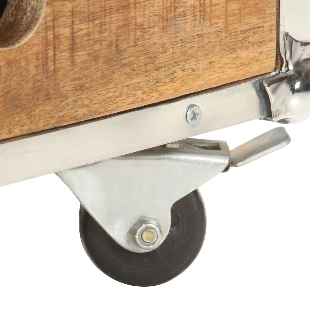 Tavolino da Salotto 89x59x33 cm in Massello di Mango Grezzo 323408