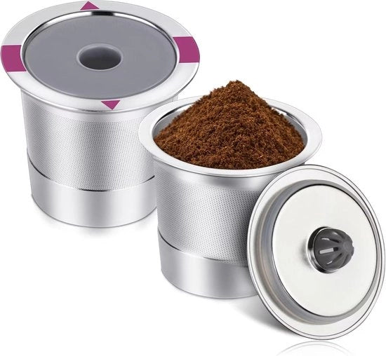 Filtro per caffè per macchina Keurig - 2 pezzi - in acciaio inossidabile riciclabile - compatibile con macchine Keurig