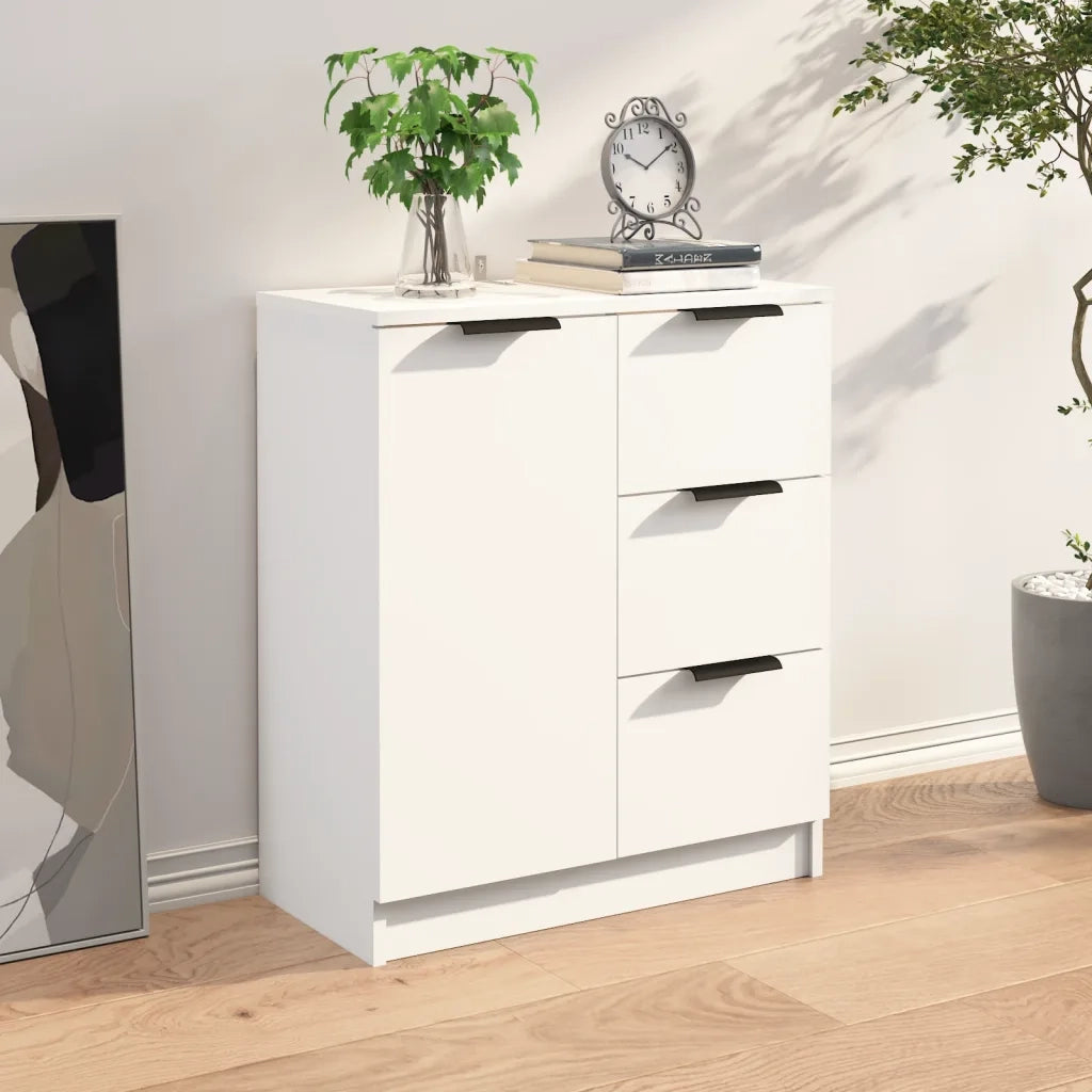 Credenza | Madia | Buffet da pranzo | Armadio da pranzo Bianca 60x30x70 cm in Legno Multistrato