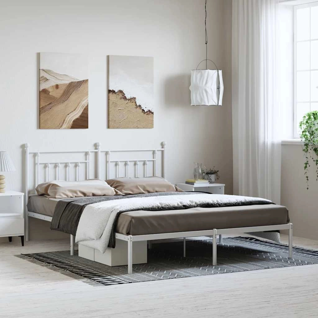Giroletto con Testiera Metallo Bianco 183x213 cmcod mxl 105768