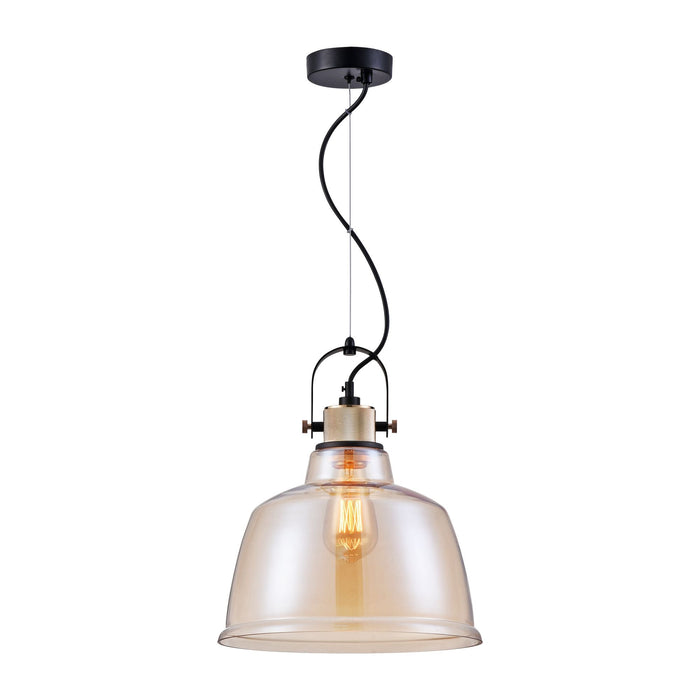 Lampada pendente Pendant in Metallo Irving Nero