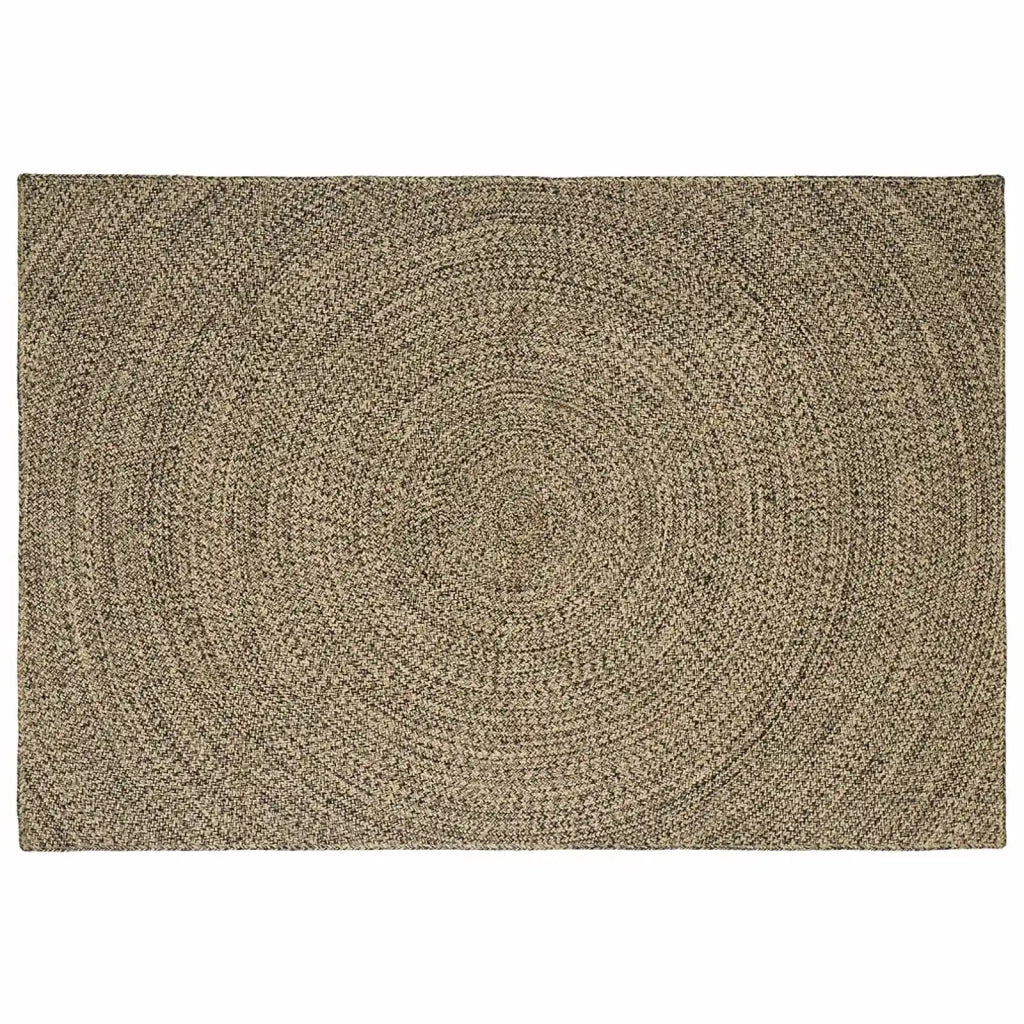 Tappeto Naturale e Nero 240 x 340 cm Juta 42010632