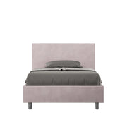 Letto 1 Piazza e Mezzo 120x210 cm con Rete e Contenitore Adele Glicine