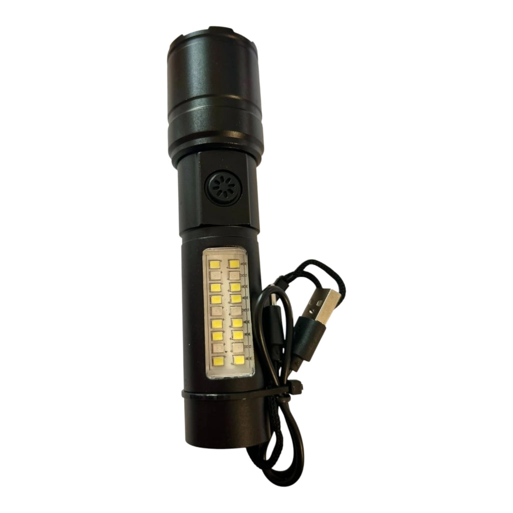 Torcia Unico Model Guida alle Funzioni di Zoom e Illuminazione Laterale Rossa
