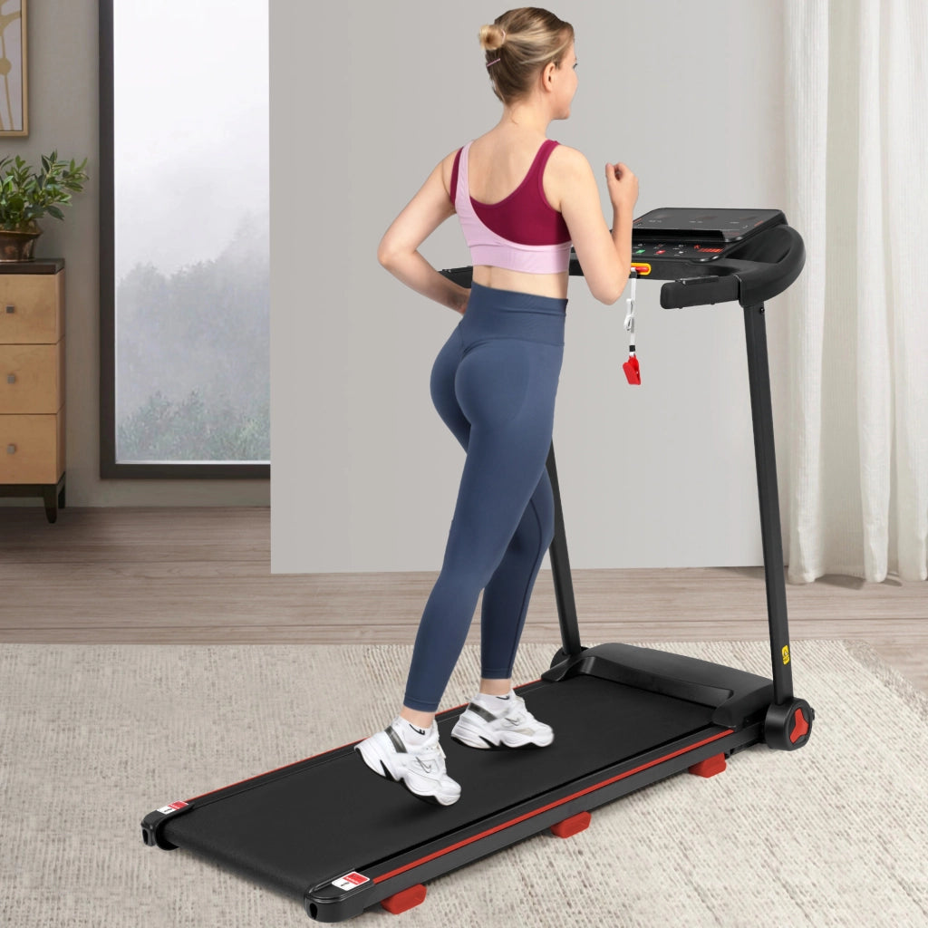 Tapis Roulant Pieghevole 3,0 HP fino a 14 km/h con Inclinazione 8%, Bluetooth e Portata 120 kg