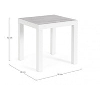 Tavolino 50x50x46h cm Kledi Bianco