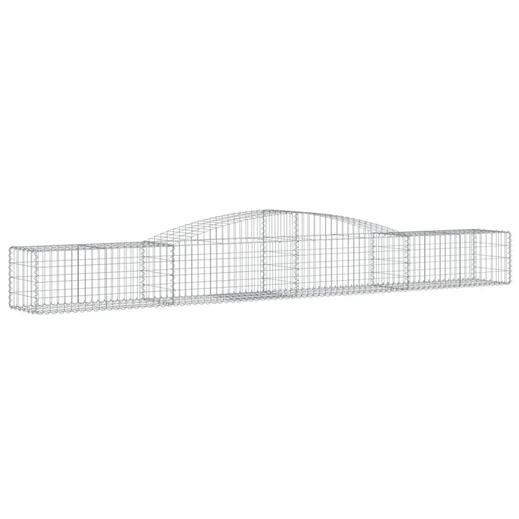 Cesti Gabbioni ad Arco 9 pz 400x50x40/60 cm Ferro Zincatocod mxl 124106