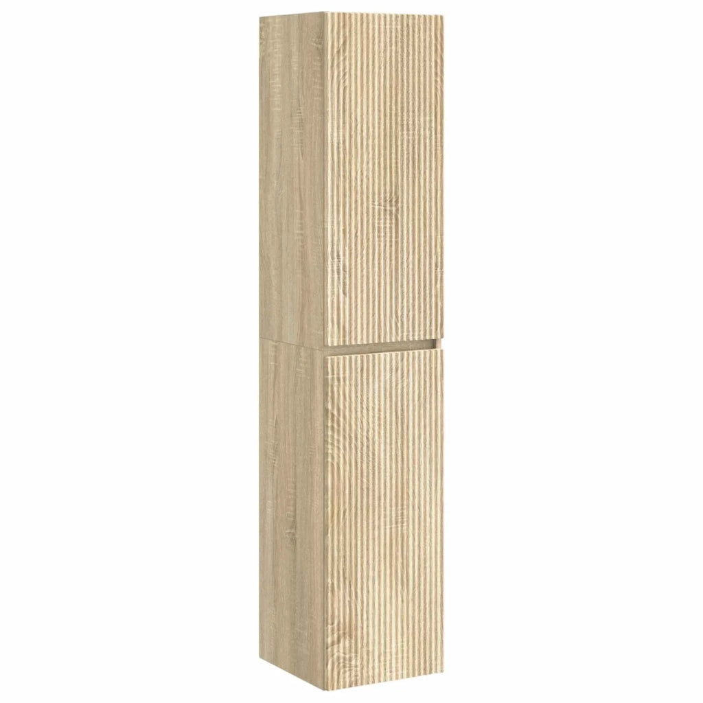 Set di mobili per il bagno 5 pz Rovere Sonoma 3406035