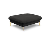 Cosmopolitan Design - Pouf "Vienna" in bouclé nero 