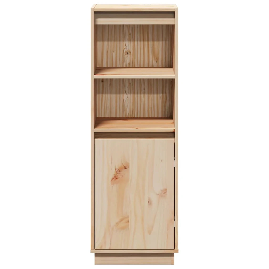 Buffet credenza cassettiera armadio mobile contenitore organizer cucina soggiorno alto 37 x 34 x 110 cm legno massello di pino marrone 02_0032186