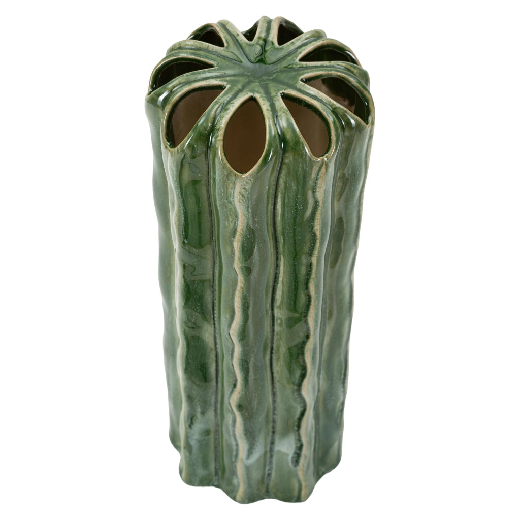 Baseva, Vaso Disegno con Cactus, Verde