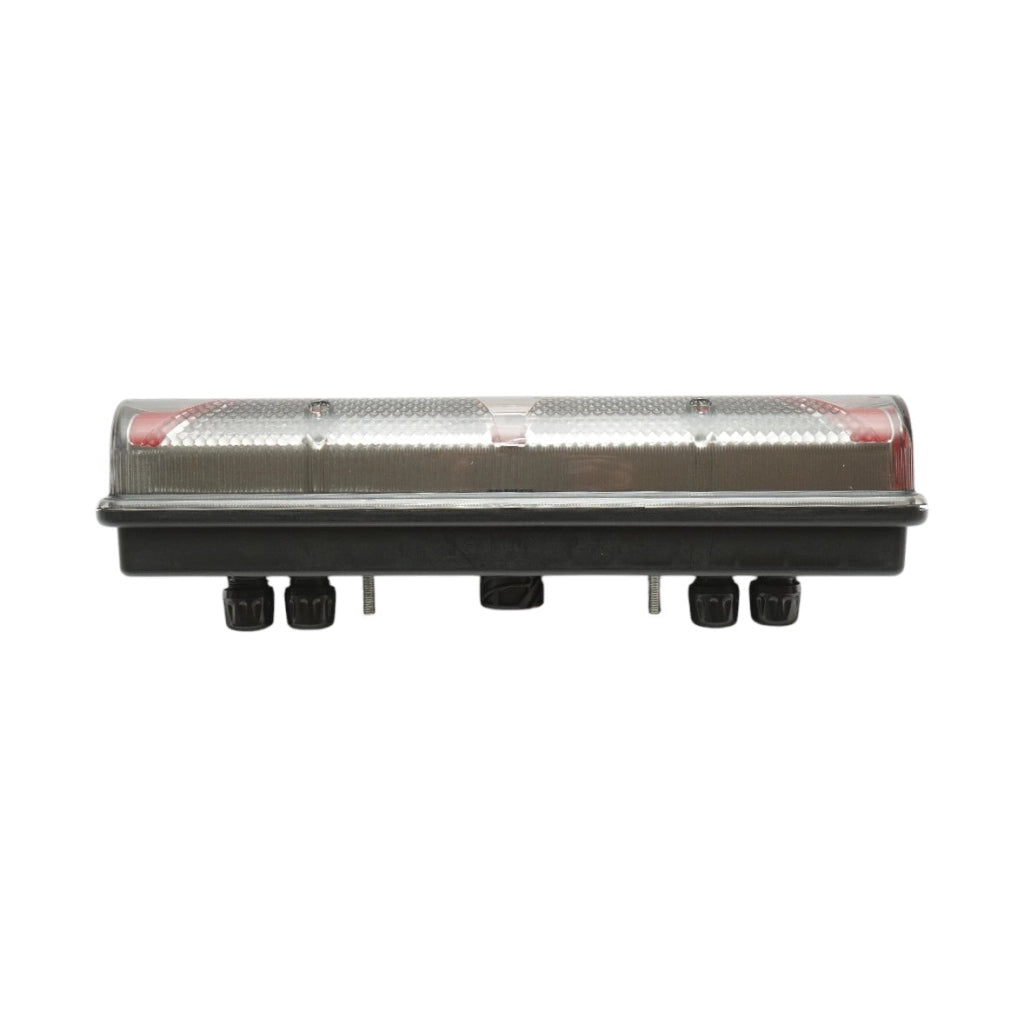 Luce freno posteriore sinistra LED camion 24V, 7 pin ASS2.1+4x2 con illuminazione targa 400x153x88mm