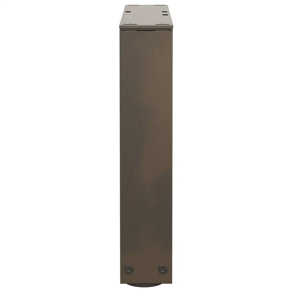 Gambe per Tavolino da Caffè a Forma di V 2 pz Acciaio Naturale 40x(30-31,3) cm Acciaio 4012607