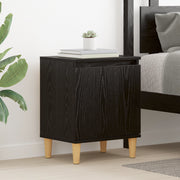 comodino rovere nero rovere nero legno ingegnerizzato