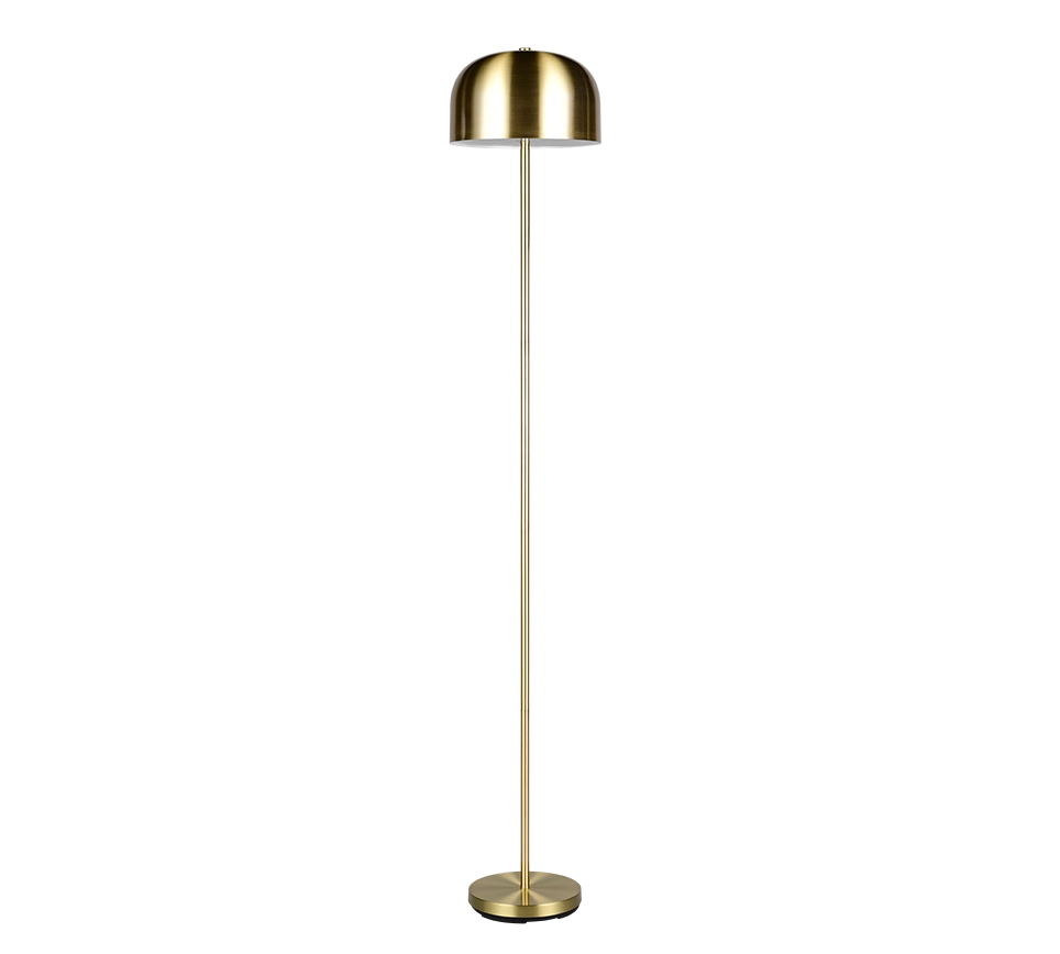 Piantana LED ricaricabile, metallo, ottone, H 147 cm, Jeff