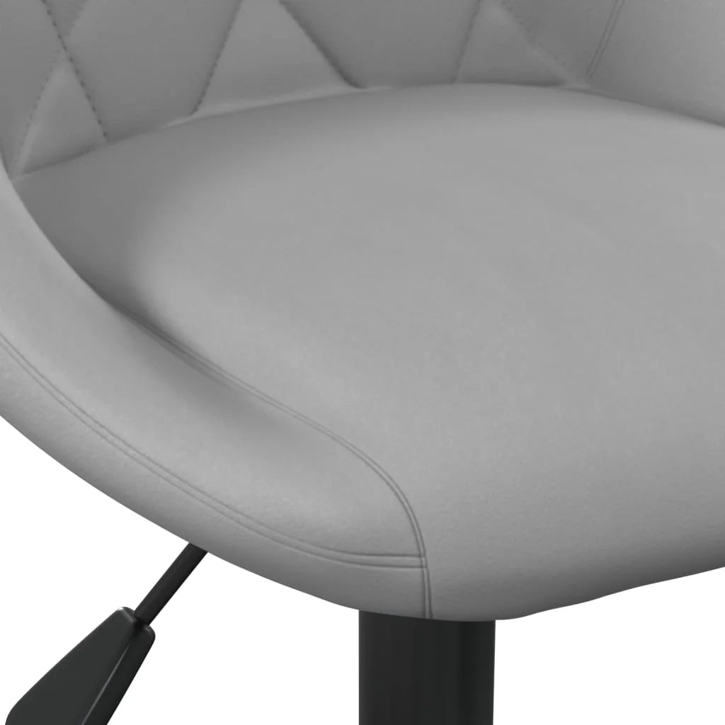 Sedia poltrona sedia da ufficio sedia da computer sedia da studio velluto grigio chiaro 02_0024024