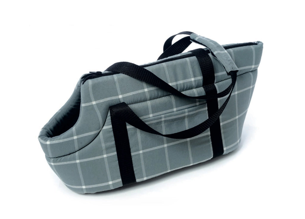 Borsa Trasportino Per Cane Modello Doggy Bag A Quadri