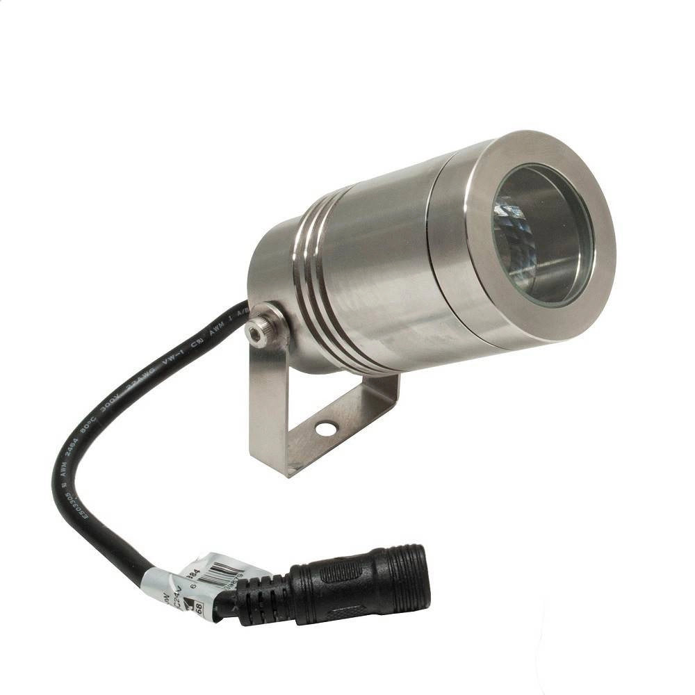 Trade Shop - Mini Faretto Led 24v Ip68 Rgb 4000k Staffa Orientabile 8w Dmx Rgbw Luce Giardino -