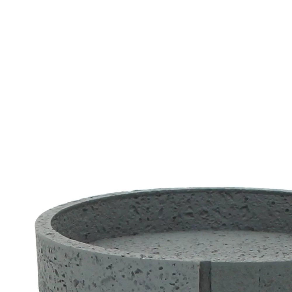 Portasapone in poliresina grigio - serie Pietra